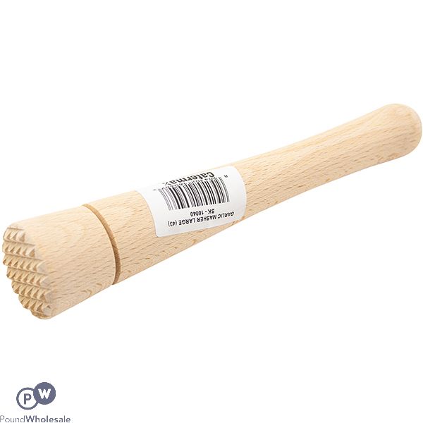 Beech Wood Garlic Masher Large