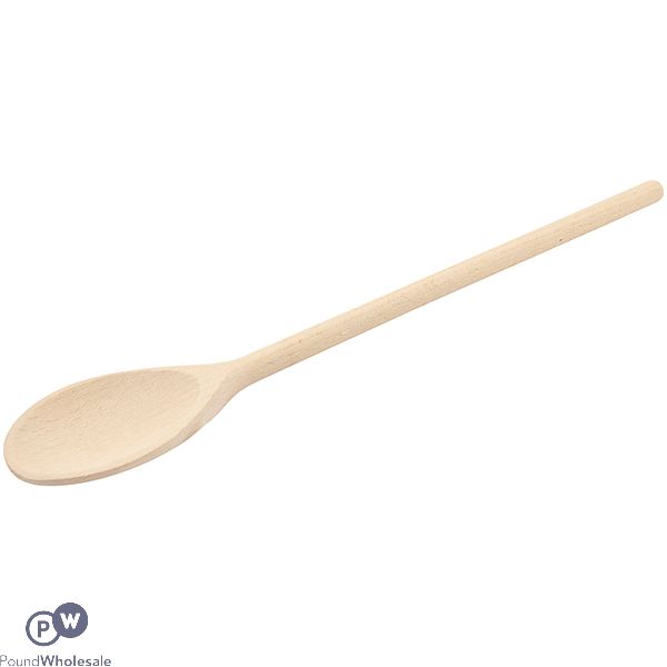 Beech Wood Solid Spoon 14"