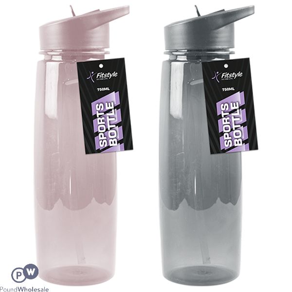 Fitstyle Sports Bottle 750ml Assorted Colours