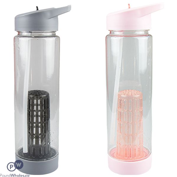 FITSTYLE WATER BOTTLE WITH FILTER 740ML ASSORTED COLOURS