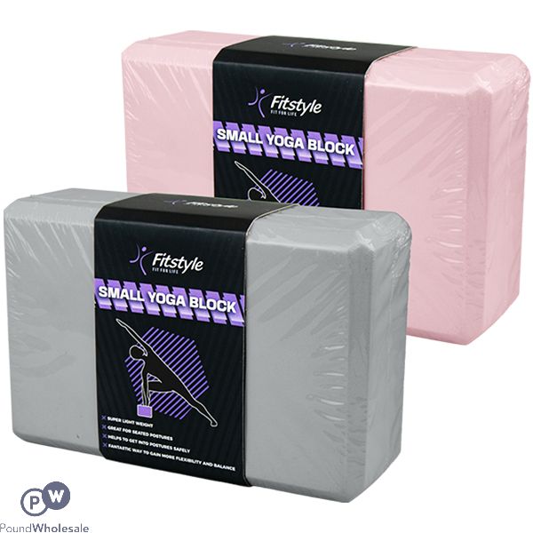 Fitstyle Small Yoga Block Assorted Colours