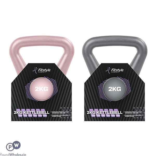 Fitstyle Kettlebell 2kg Assorted Colours