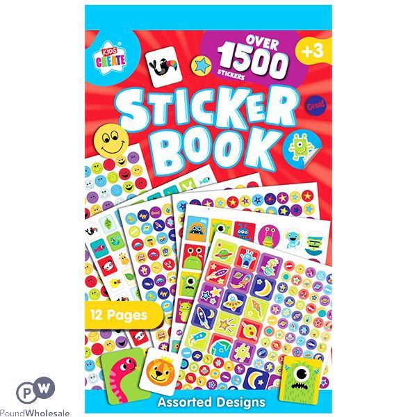 Kids Create Sticker Book 1500pc