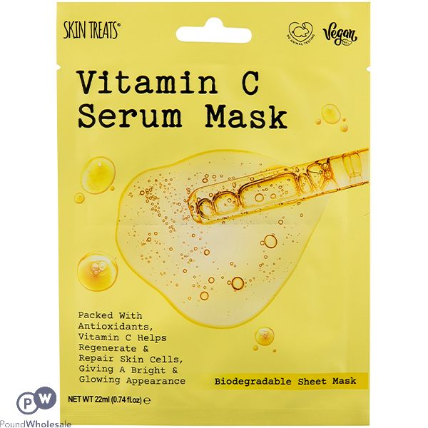 Skin Treats Vitamin C Biodegradable Serum Face Mask Cdu
