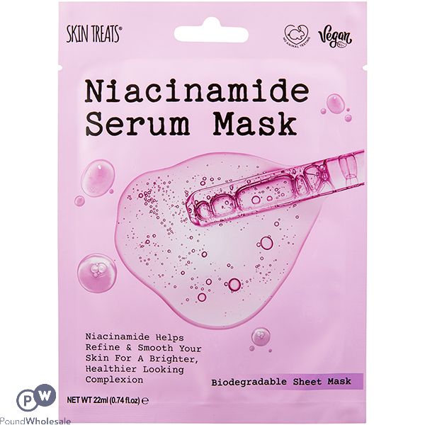 Skin Treats Niacinamide Biodegradable Serum Face Mask Cdu