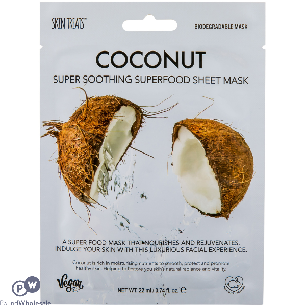 Skin Treats Coconut Super Soothing Superfood Sheet Face Mask Cdu