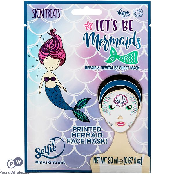 Skin Treats Repair & Revitalise Printed Mermaid Face Mask Cdu