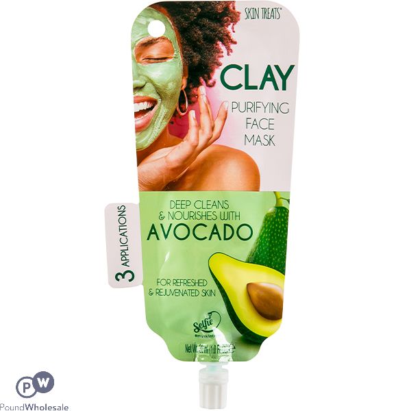 Skin Treats Clay Avocado Purifying Face Mask 3 Applications Cdu