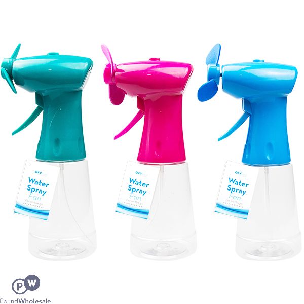 OXYCOOL WATER SPRAY FAN CDU ASSORTED COLOURS