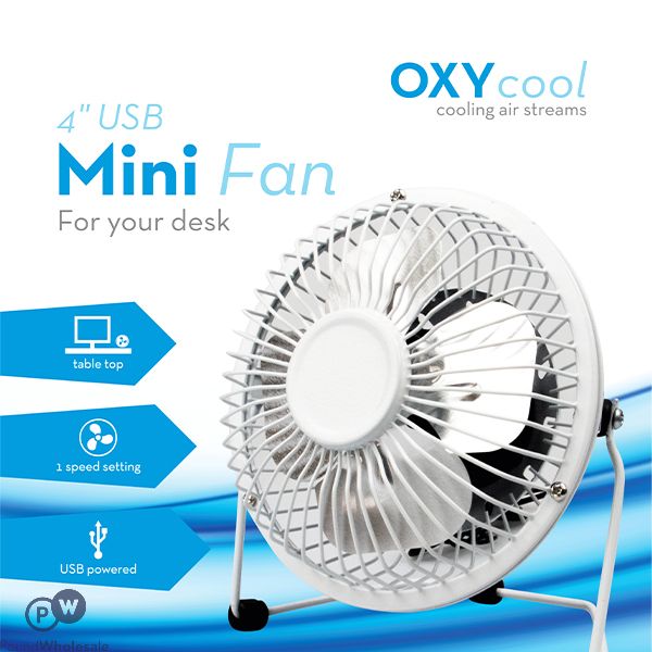 OXYCOOL 4" USB MINI FAN