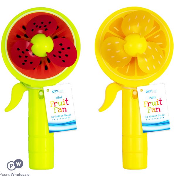 Oxycool Mini Fruit Fan 17.8cm Cdu Assorted