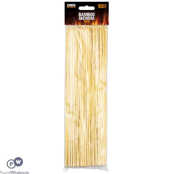 Ember Bbq Bamboo Skewers 30cm 100 Pack