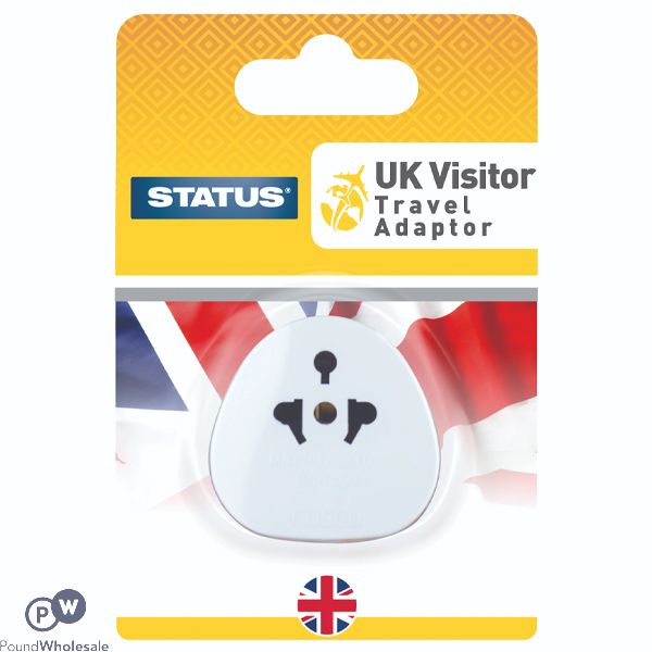 UK VISITOR ADAPTOR 1 PACK BLISTER 