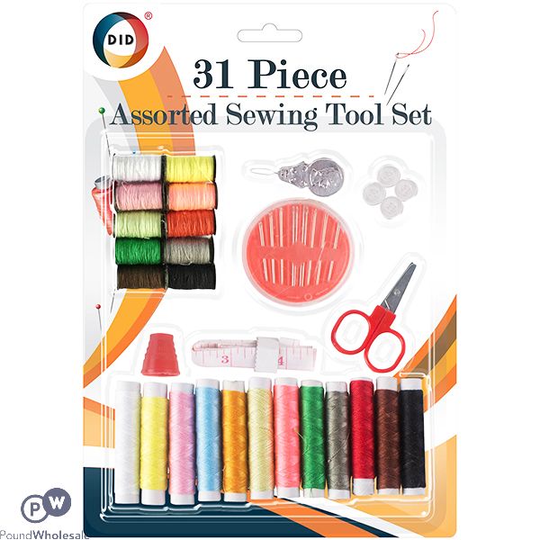 DID ASSORTED SEWING TOOL SET 31PC