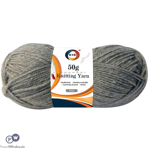 Did Grey Knitting Yarn 50g