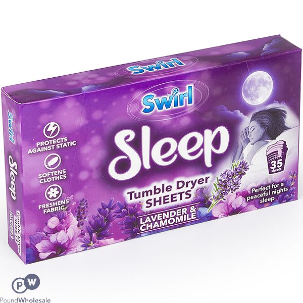 Swirl Sleep Lavender & Chamomile Tumble Dryer Sheets 35 Pack