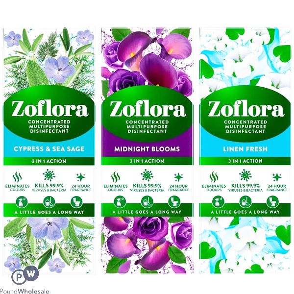 ZOFLORA ODOUR NEUTRALISING DISINFECTANT 120ML ASSORTED