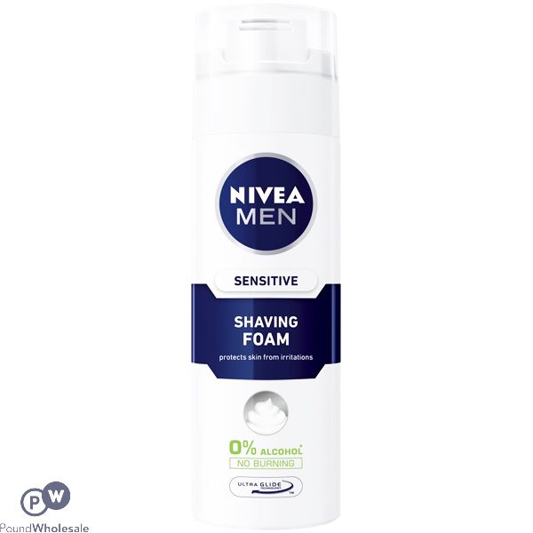 NIVEA SENSITIVE MEN'S SHAVING FOAM 200ML