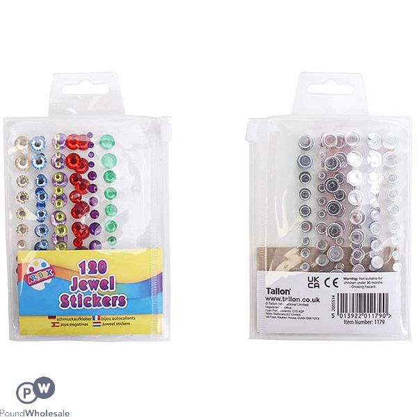 Artbox Assorted Jewel Stickers 120 Pack