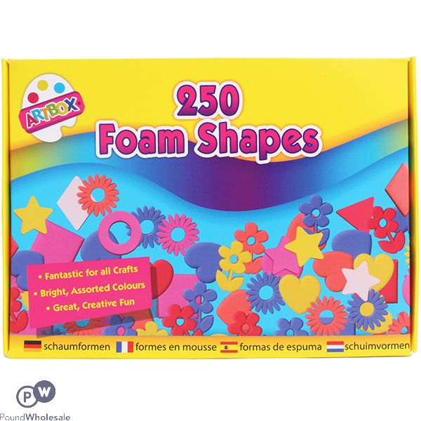 Artbox Assorted Foam Shapes 250 Pack