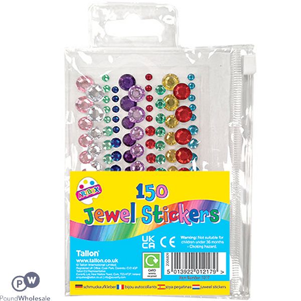 Artbox Jewel Stickers 150 Pack Assorted