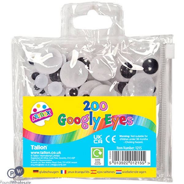 Artbox Assorted Googly Eyes 200 Pack