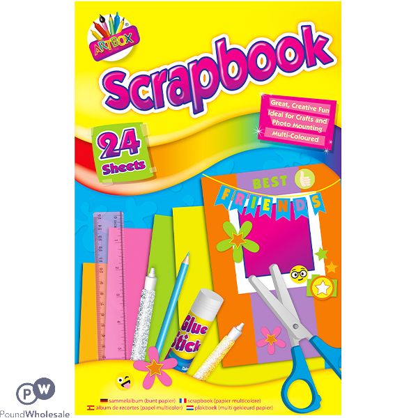 Artbox Scrapbook Multi-coloured Paper 24 Sheets