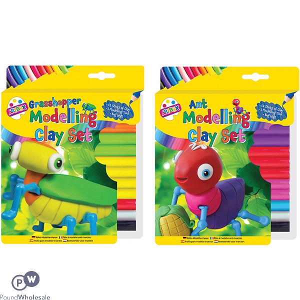 Artbox Grasshopper & Ant Modelling Clay Set Assorted