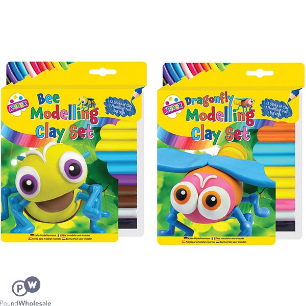 Artbox Bee & Dragonfly Modelling Clay Set Assorted