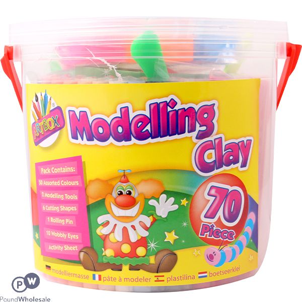 Artbox Modelling Clay Tub Set 70pc