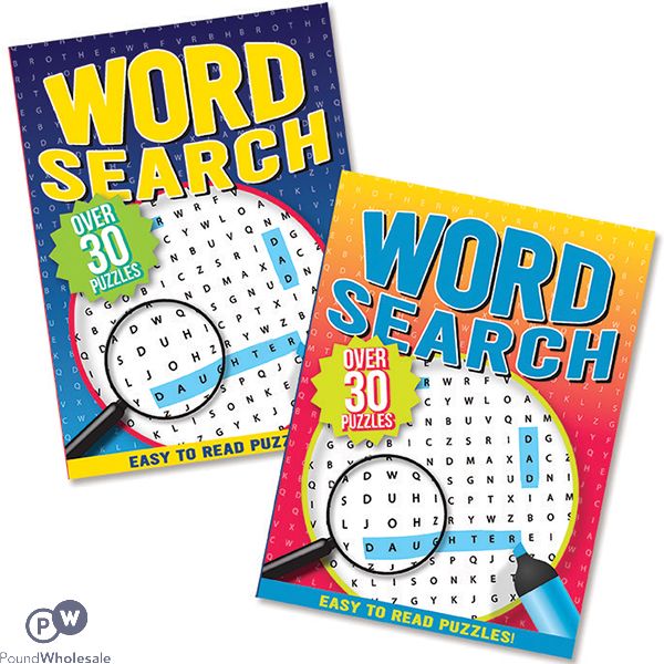 30 Puzzle Word Search Activity Book Assorted