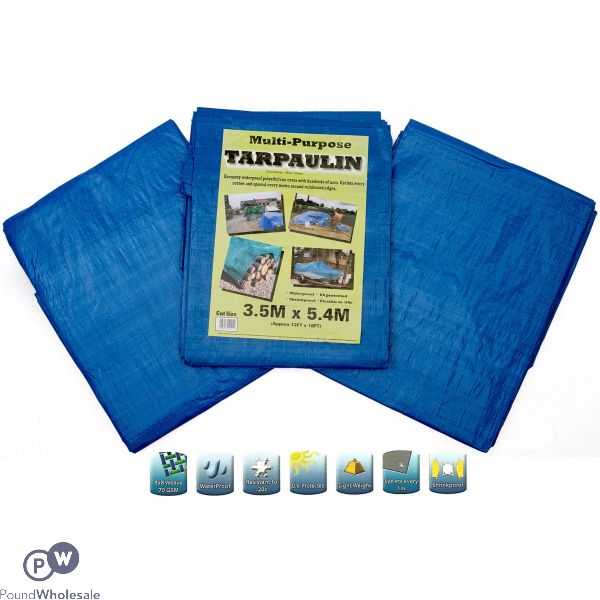 Tarpaulin Blue/green 3.5m X 5.4m