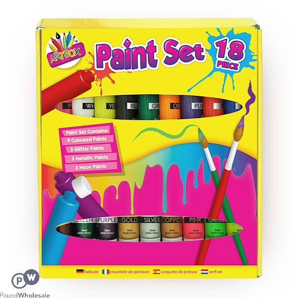 ARTBOX CRAFT PAINT SET 18 PACK