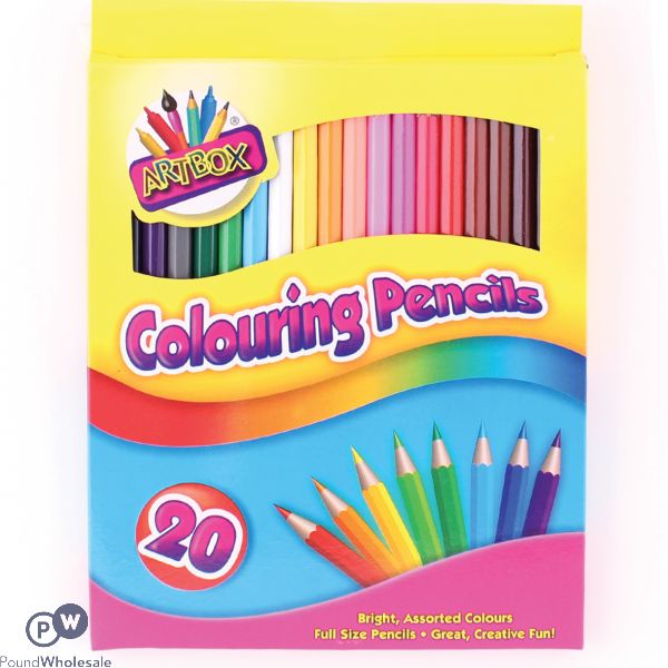 20 Full Sized Coloured Pencils