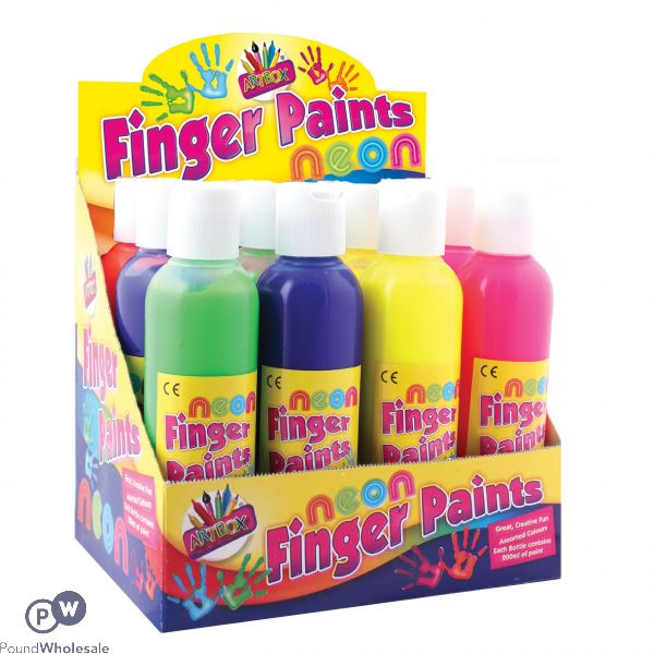 Neon Finger Paints