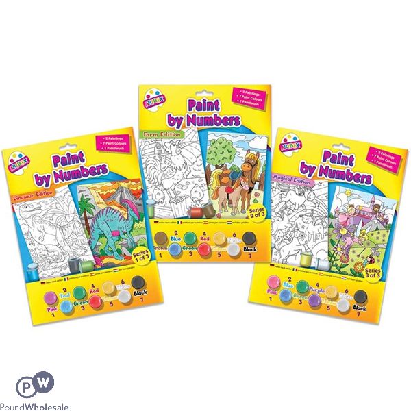 Artbox Junior Paint By Numbers Set Assorted