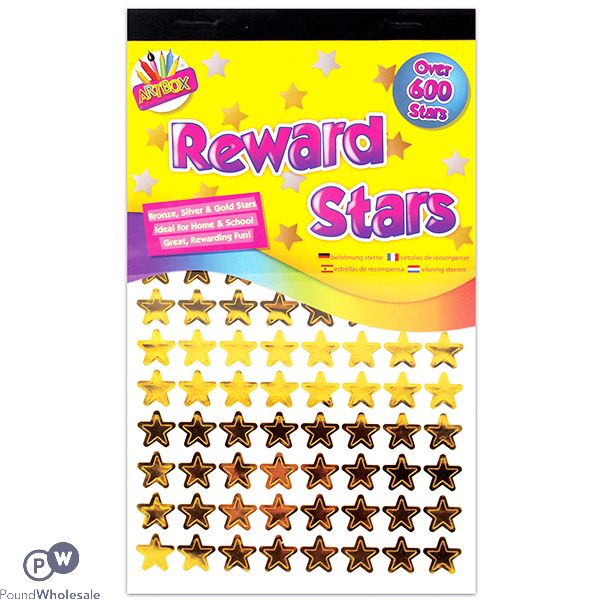 ARTBOX REWARD STAR STICKERS 600 PACK