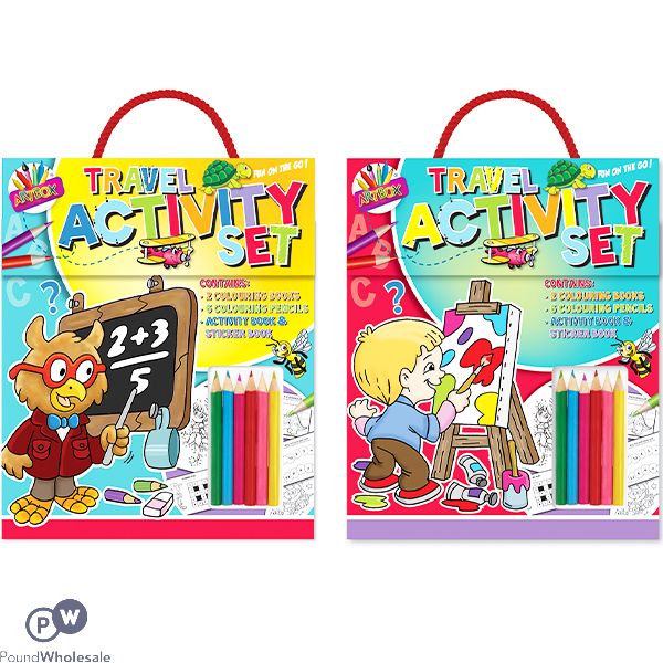 ARTBOX CHILDREN'S TRAVEL ACTIVITY SET ASSORTED