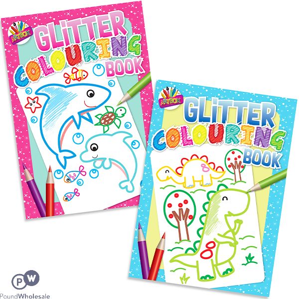 ARTBOX GLITTER COLOURING BOOK ASSORTED