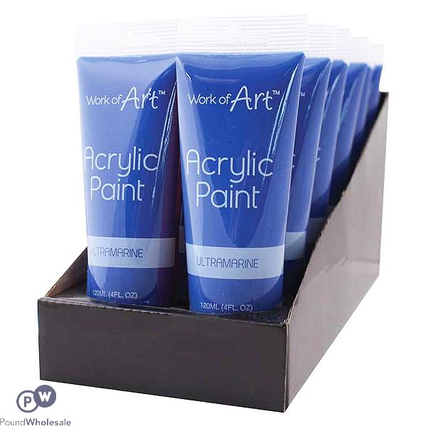 WORK OF ART BLUE ACRYLIC PAINT 120ML CDU