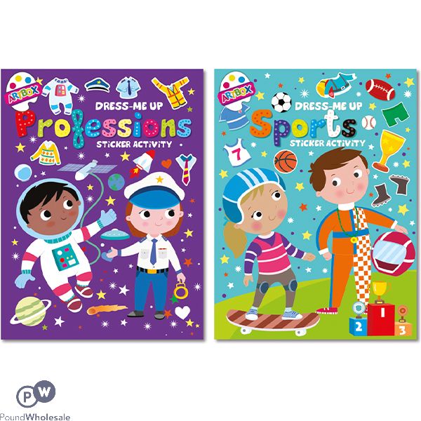 Artbox Dress Me Up Sticker Books Assorted