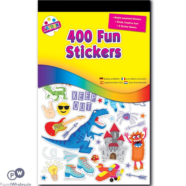 Artbox Assorted Fun Stickers 400 Pack