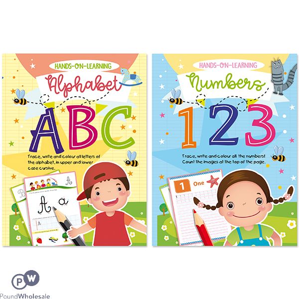 Artbox ABC & 123 Colouring Learning Books Assorted