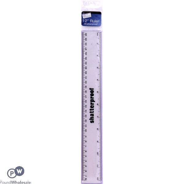 12” RULER SHATTERPROOF