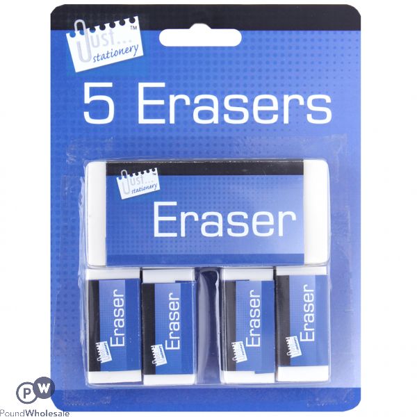 5pc Eraser Set