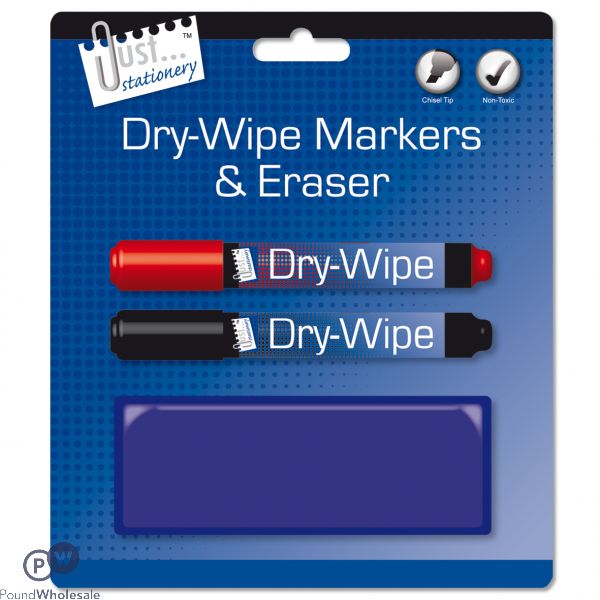 2 White Board Marker & Eraser