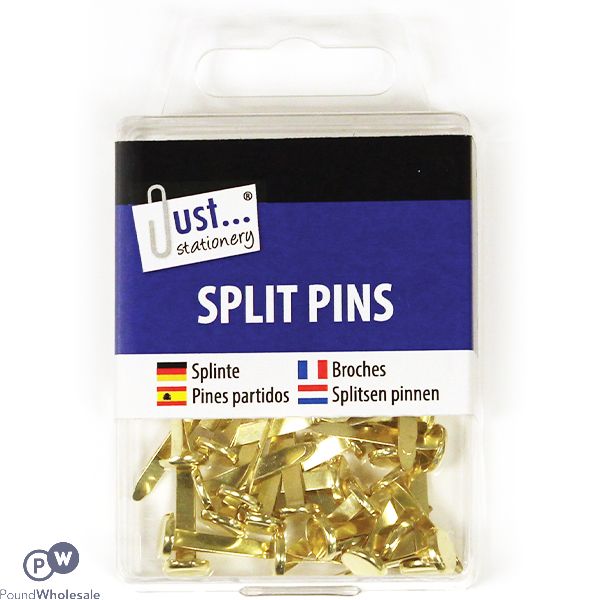 JUST STATIONERY BRASS SPLIT PINS