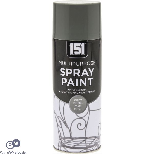 151 Multipurpose Spray Paint Grey Primer 400ml