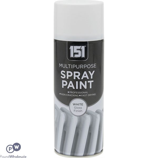 151 Multipurpose Spray Paint White Gloss 400ml