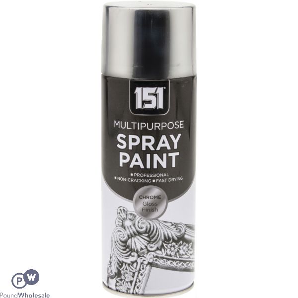 151 MULTIPURPOSE SPRAY PAINT CHROME 400ML